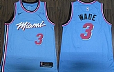 Heat 3 Dwyane Wade Blue 2019-20 Nike City Edition Swingman Jersey,baseball caps,new era cap wholesale,wholesale hats